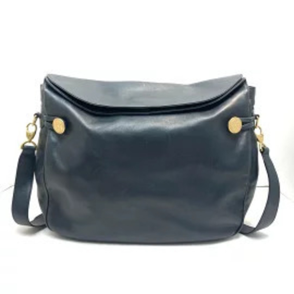 Gucci blue leather Crossbody bag soft slouchy body flap